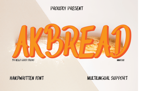 Akbread: A Handwritten Font for Business Branding