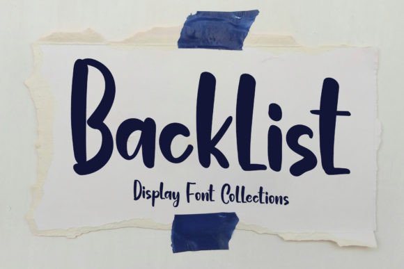 Backlist: A Handwritten Font for Creative Projects