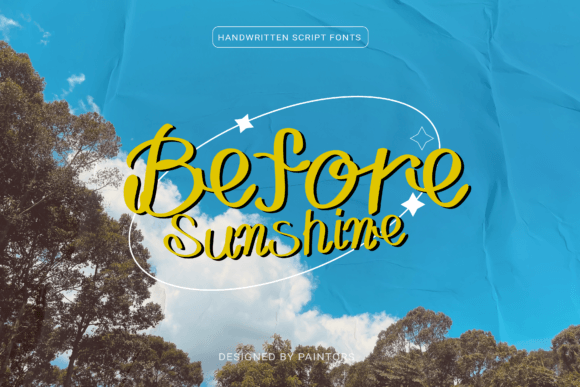 Before Sunshine Font: Warm, Handwritten Style