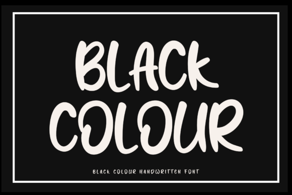 Black Colour Font for Creative Design
