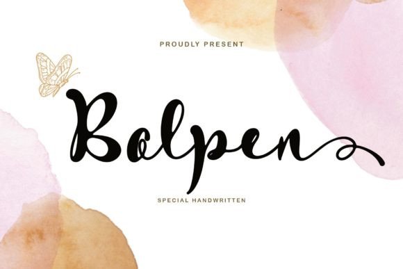 Bolpen: A Handwritten Font for Web Design