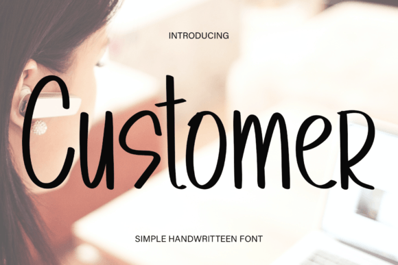 Customer Font: Handwritten Style for Crafters