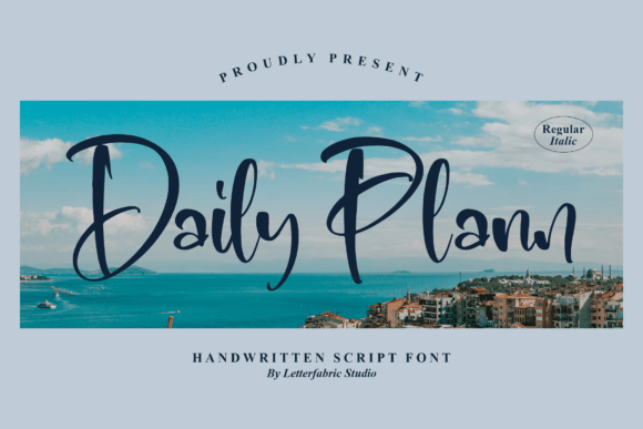Daily Plann: A Handwritten Font for Creative Projects