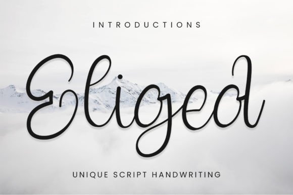 Eliged: A Handwritten Font for Web Design