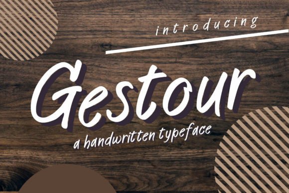 Gestour Font: Handwritten Elegance for Branding