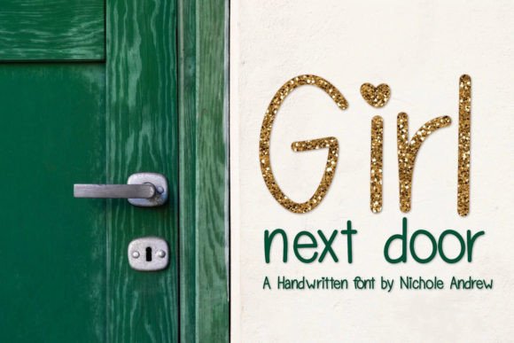 Girl Next Door Font: A Flirty Touch for Digital Design