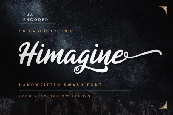 Himagine: A Handwritten Font for Creative Makers