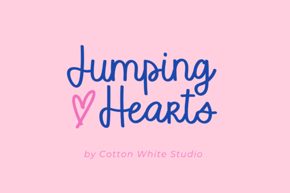 Jumping Hearts Font for Creative Campaigns