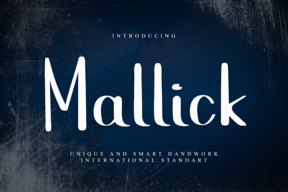 Mallick: A Handwritten Font for Creative Marketing