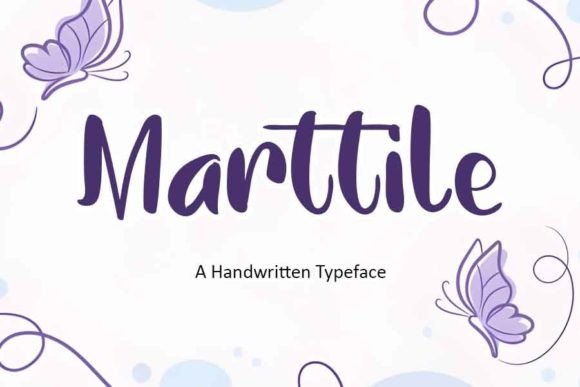 Marttile: A Handwritten Font for Elegant Design