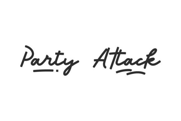 Party Attack Font for Web Design
