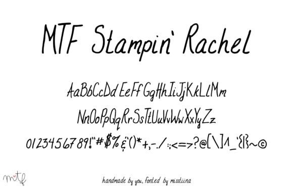 Stampin Rachel: A Handwritten Script for Real Projects