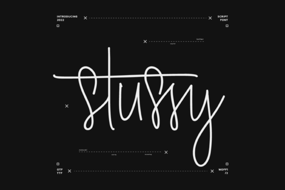 Stussy: A Script Handwritten Font