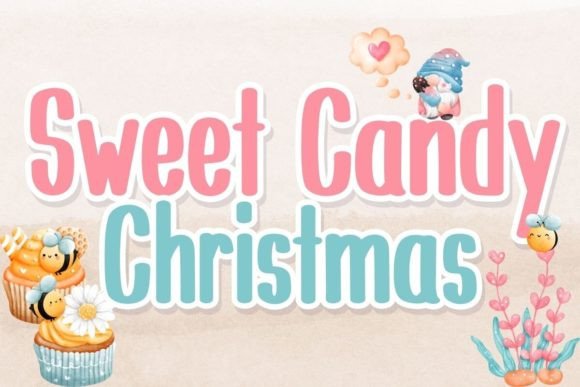 Sweet Candy Christmas Font for Business