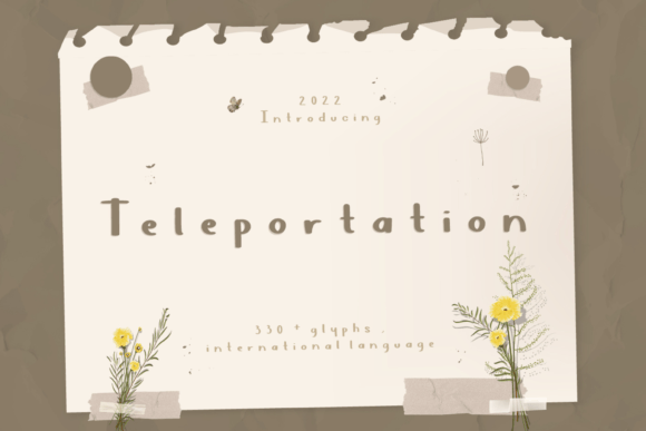 Teleportation: A Fun Handwritten Font