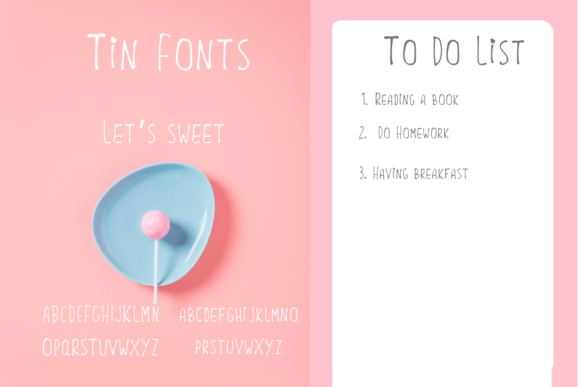 Tin: A Handwritten Font for Elegant Design