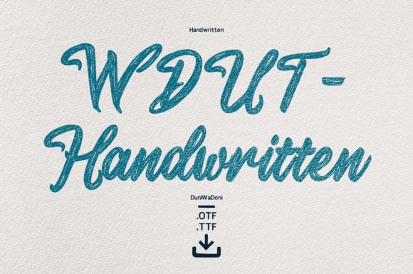 Wdut Handwritten: A Creative Font for Business